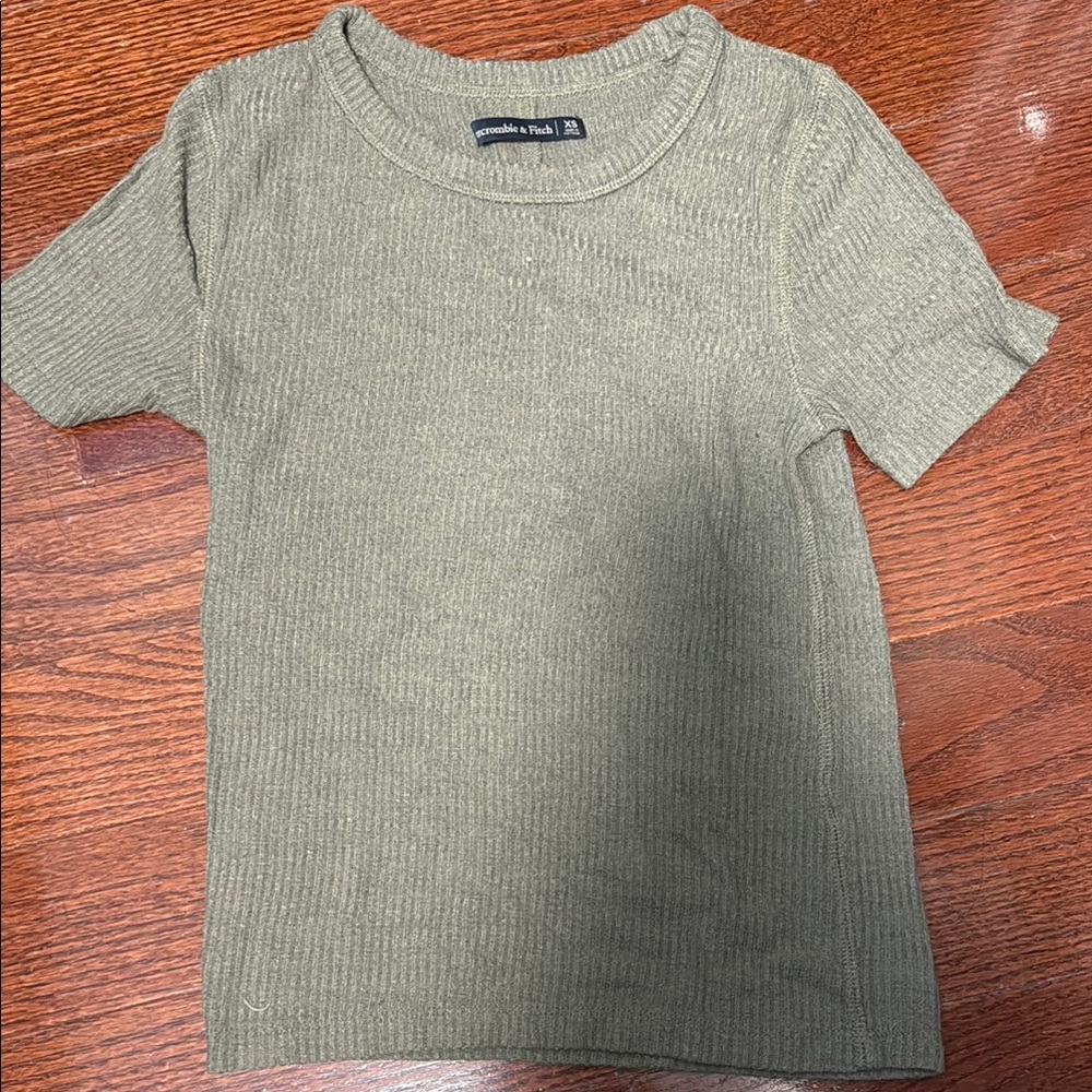 Abercrombie & Fitch Green Short Sleeve Tee Classic Crew